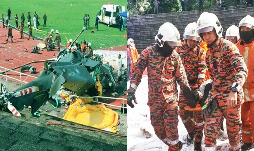 মহড়া চলাকালে মাঝ আকাশে দুই হেলিকপ্টারের সংঘর্ষ, প্রাণ গেল ১০ জনের